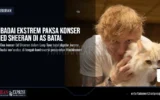 Badai Ekstrem Paksa Konser Ed Sheeran di AS Batal