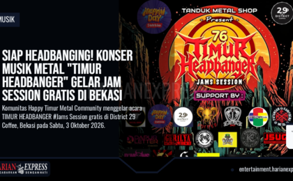 Siap Headbanging! Konser Musik Metal “TIMUR HEADBANGER” Gelar Jam Session Gratis di Bekasi