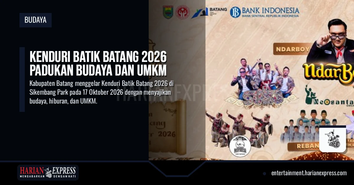 Kenduri Batik Batang 2026 Padukan Budaya dan UMKM